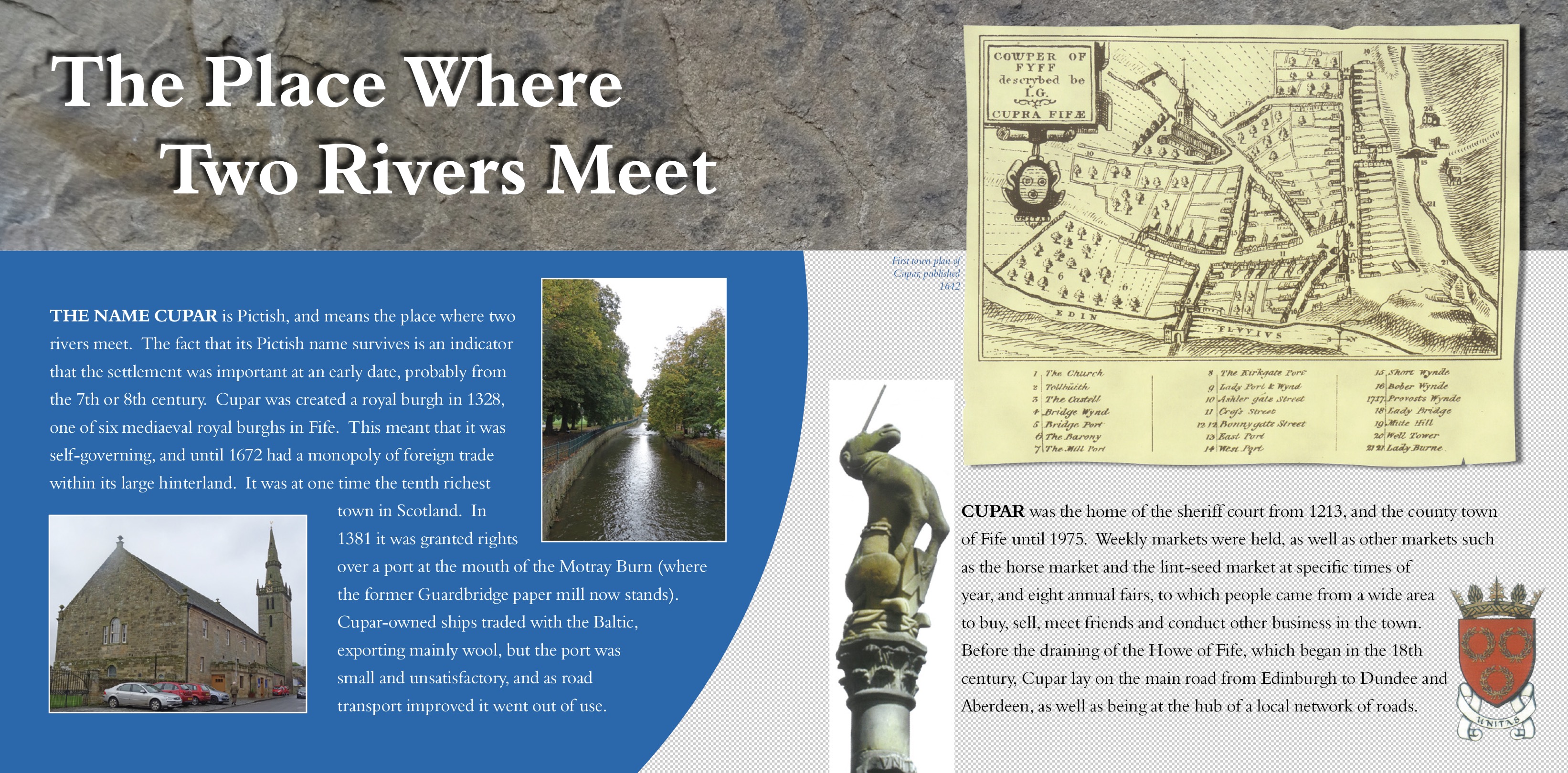 Place where two rivers meet